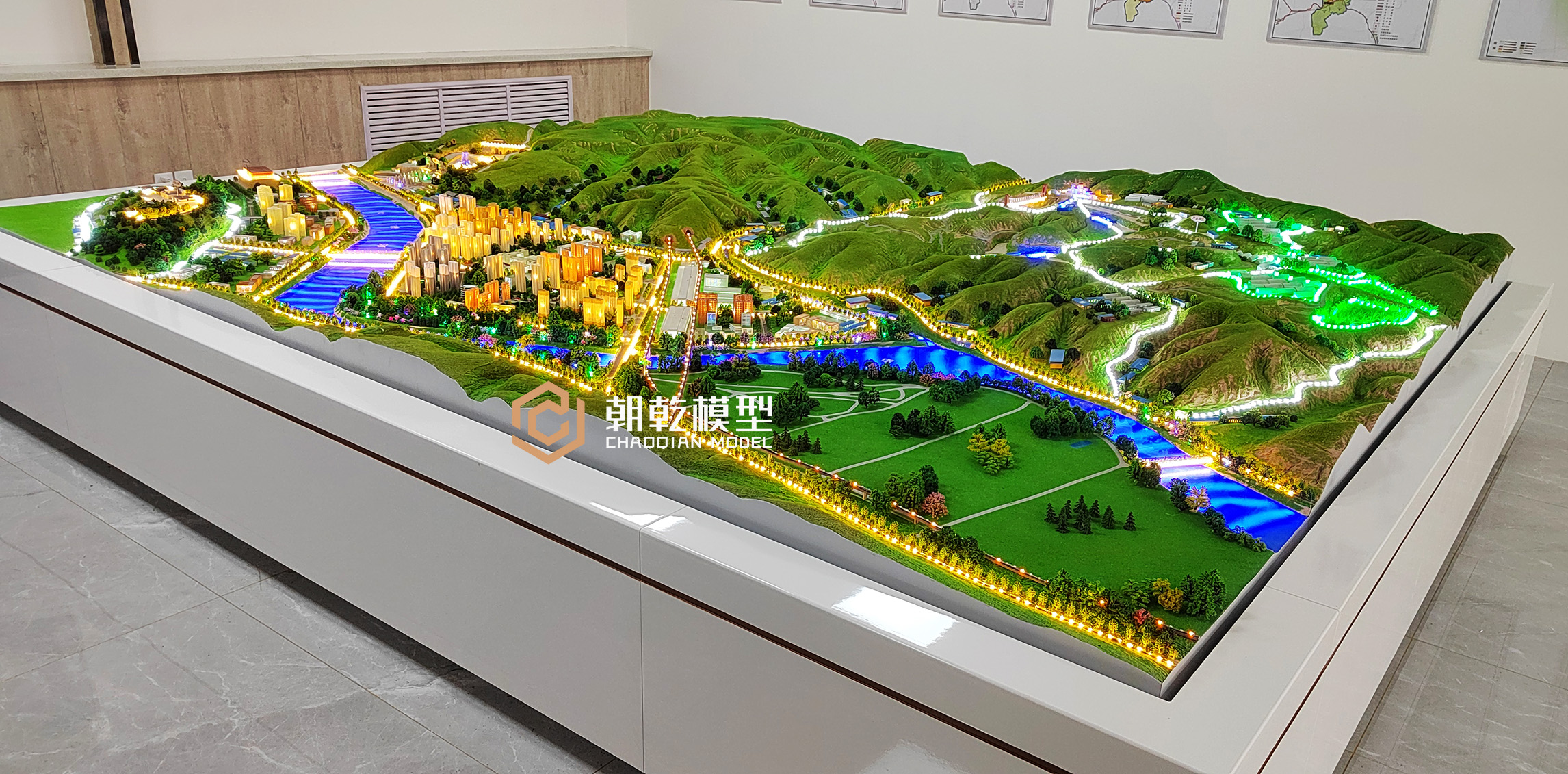 綏德縣名州鎮鄉村振興規劃沙盤模型